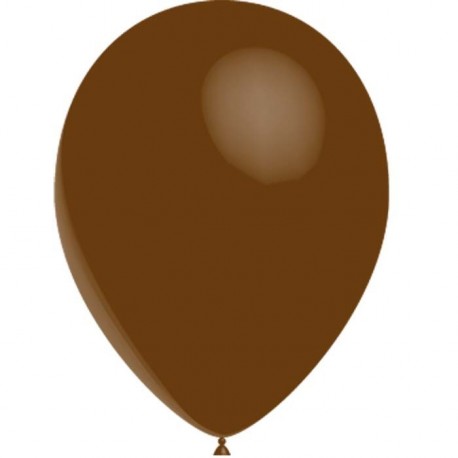 10 ballons de baudruche standard chocolat 30 centimètrs diamètre