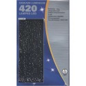Cascade étanche lumineuse blanche de 420 led intérieur/extérieu
