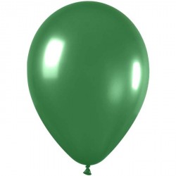 100 ballons de baudruche métal vert amande 29 centimètres de diamètre