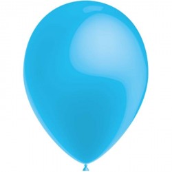 100 ballons de baudruche métal 30 centimètres de diamètre bleu ciel