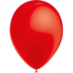 100 Ballons de Baudruche Métal Rouge 27 centimètres de diamètre