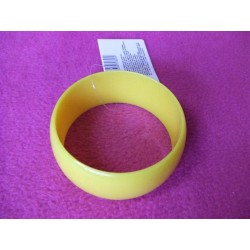 bracelet-jaune-rond-disco-retro