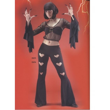 Ensemble disco Bat pantalon patdef noir taille S déguisement pour Halloween